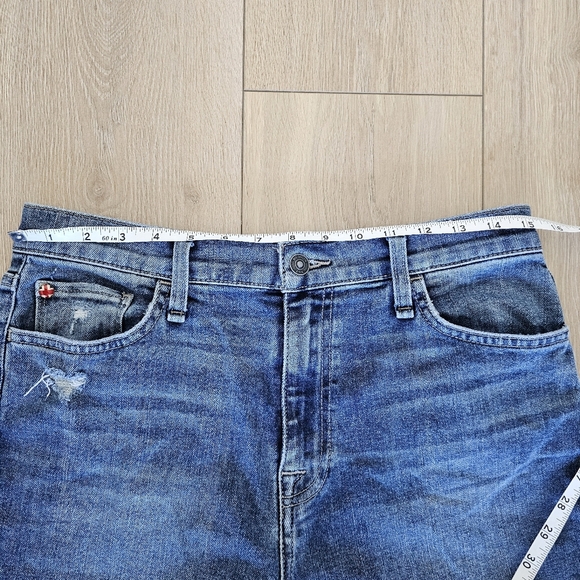 Hudson Jeans Noa Mid Rise Ankle Crop Straight Jeans Rhoda medium wash size 29 - Picture 9 of 14